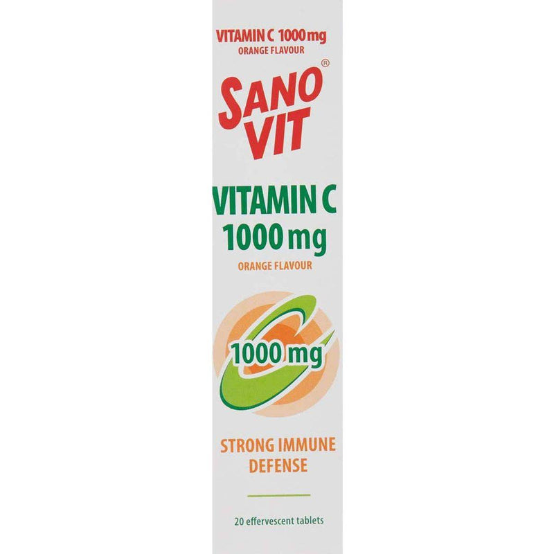 Sanovit Vitamin C 1000mg Orange 20 Effervescent Tablets