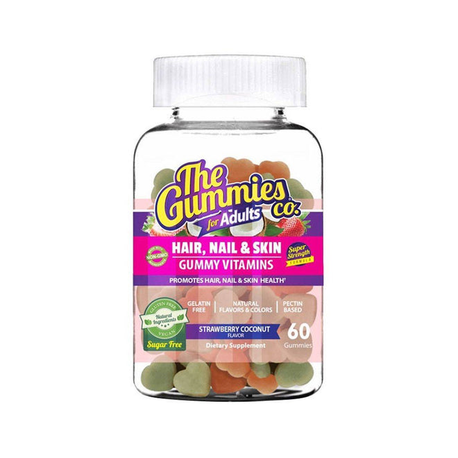 The Gummies Co Adults Hair Nail & Skin 60 Gummies