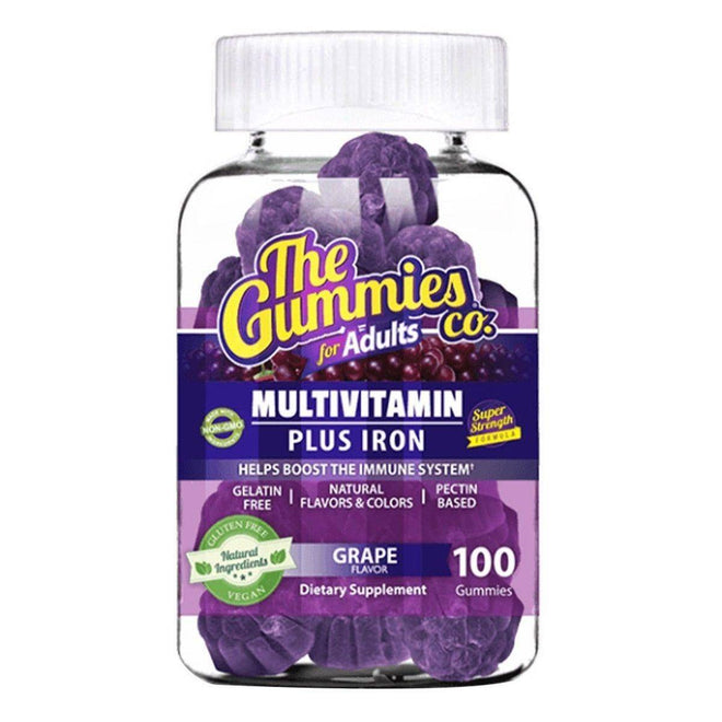 The Gummies Co Adults Multivitamin + Iron 100 Gummies