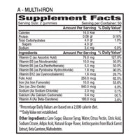 The Gummies Co Adults Multivitamin + Iron 100 Gummies