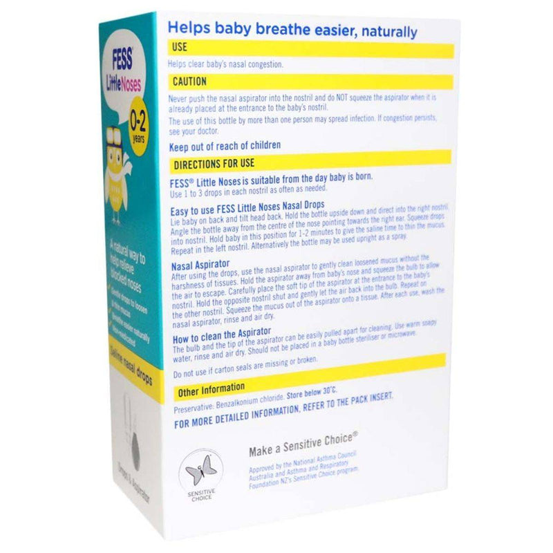 Fess Little Noses Saline Nose Drops 25ml