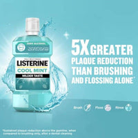 Listerine Mouthwash Milder Taste Cool Mint Zero 500ml