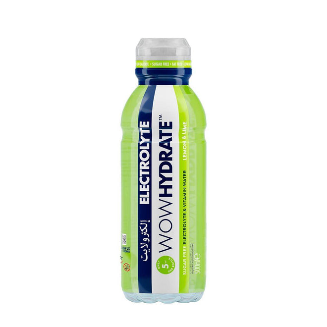 WOW Hydrate Electrolyte Lemon & Lime 500ml