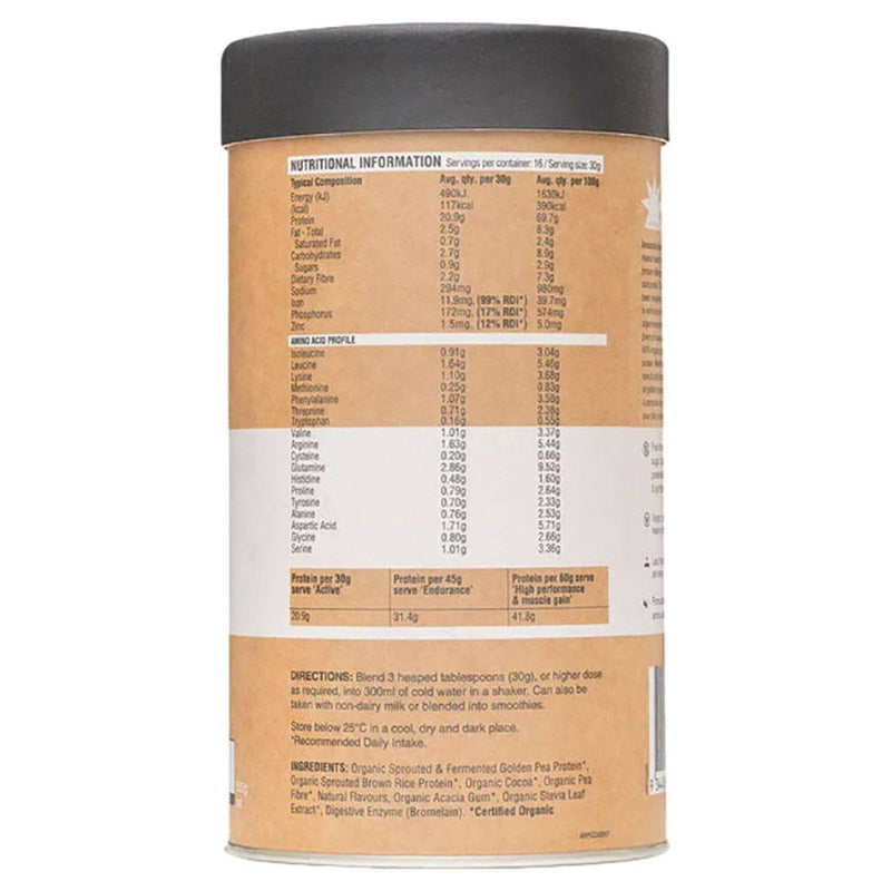 Amazonia RAW Protein Isolate Cacao & Coconut 500g