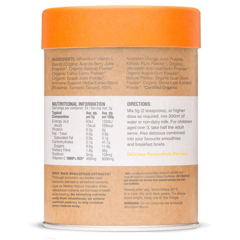 Amazonia RAW Wholefood Extracts Vitamin C+ 120g