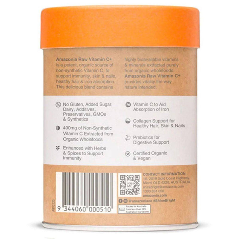 Amazonia RAW Wholefood Extracts Vitamin C+ 120g
