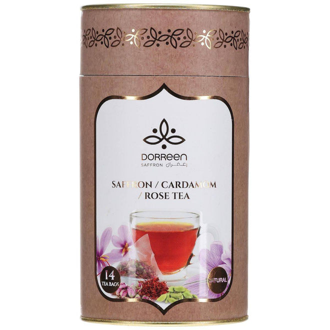 Dorreen Saffron Cardamom & Rose Tea 14 Bags