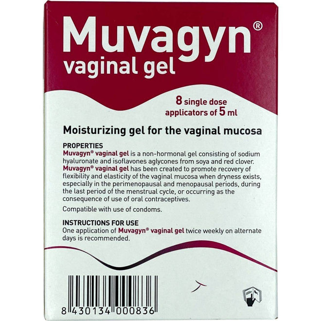 Muvagyn Vaginal Gel Single Dose Applicators 5ml 8 Pieces