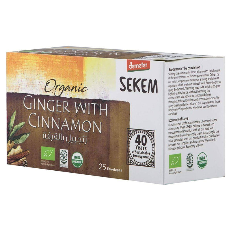 Sekem Organic Tea Cinnamon & Ginger 25 Bags