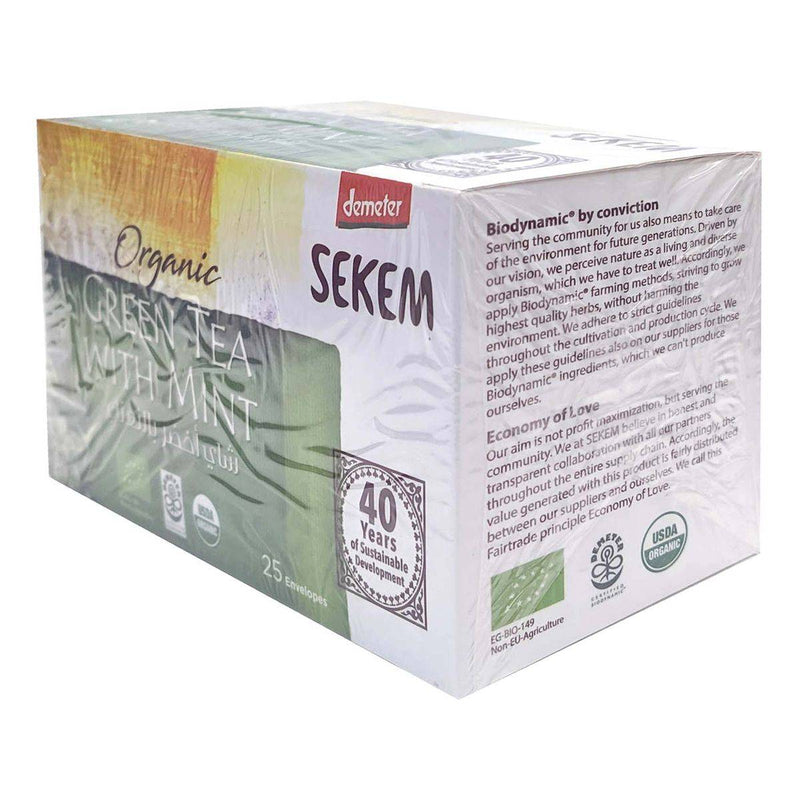 Sekem Organic Tea Green & Mint 25 Bags