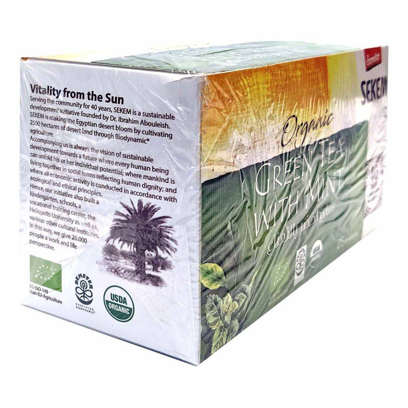 Sekem Organic Tea Green & Mint 25 Bags