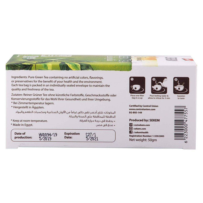 Sekem Organic Tea Green 25 Bags