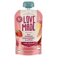 Love Made Balanced Puree Oat Parsnip Strawberry & Apple (6+ Months) 100g