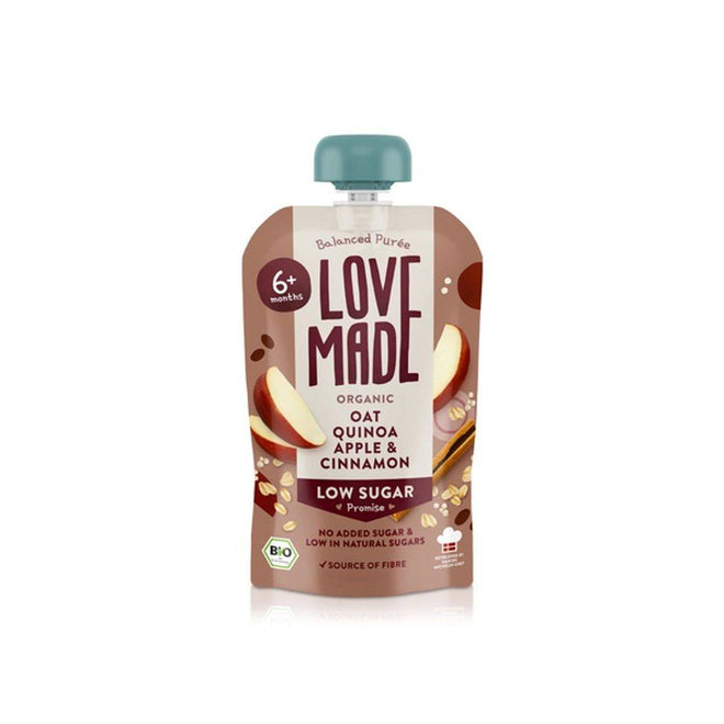 Love Made Balanced Puree Oat Quinoa Apple & Cinnamon (6+ Months) 100g