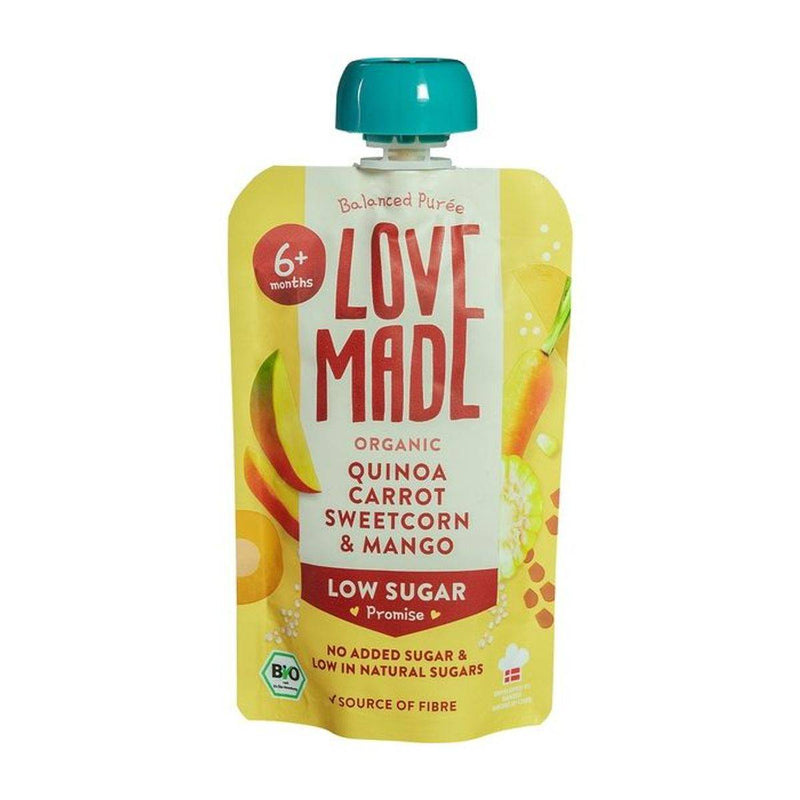 Love Made Balanced Puree Quinoa Carrot Sweetcorn & Mango (6+ Months) 100g