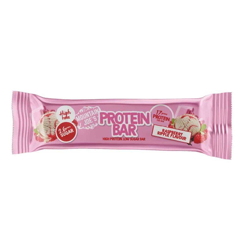 Mountain Joes Protein Bar Raspberry Ripple 55g