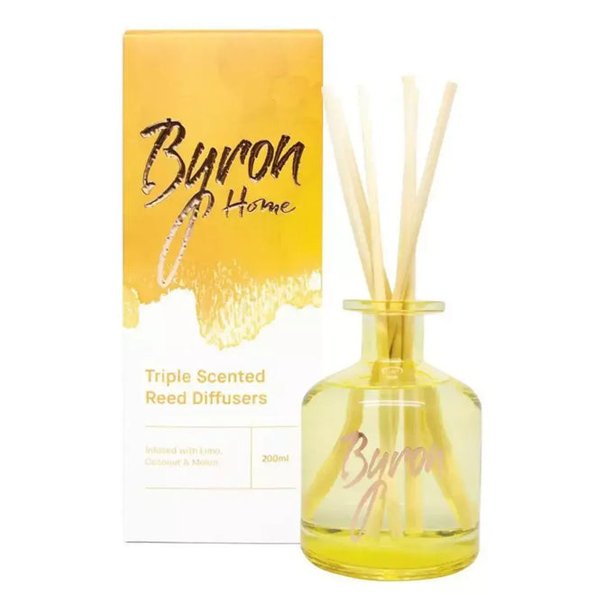 Byron Home Reed Diffuser Yellow 200ml