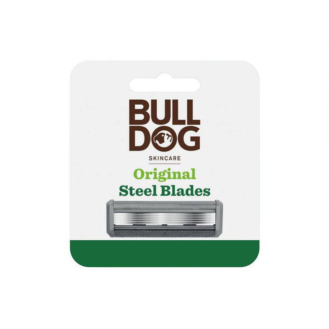 Bulldog Skincare For Men Original Steel Blades Refill 4 Cartridges