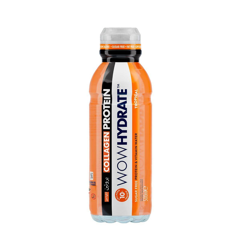 WOW Hydrate Protein Water Tropical 500ml