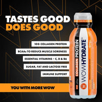 WOW Hydrate Protein Water Tropical 500ml