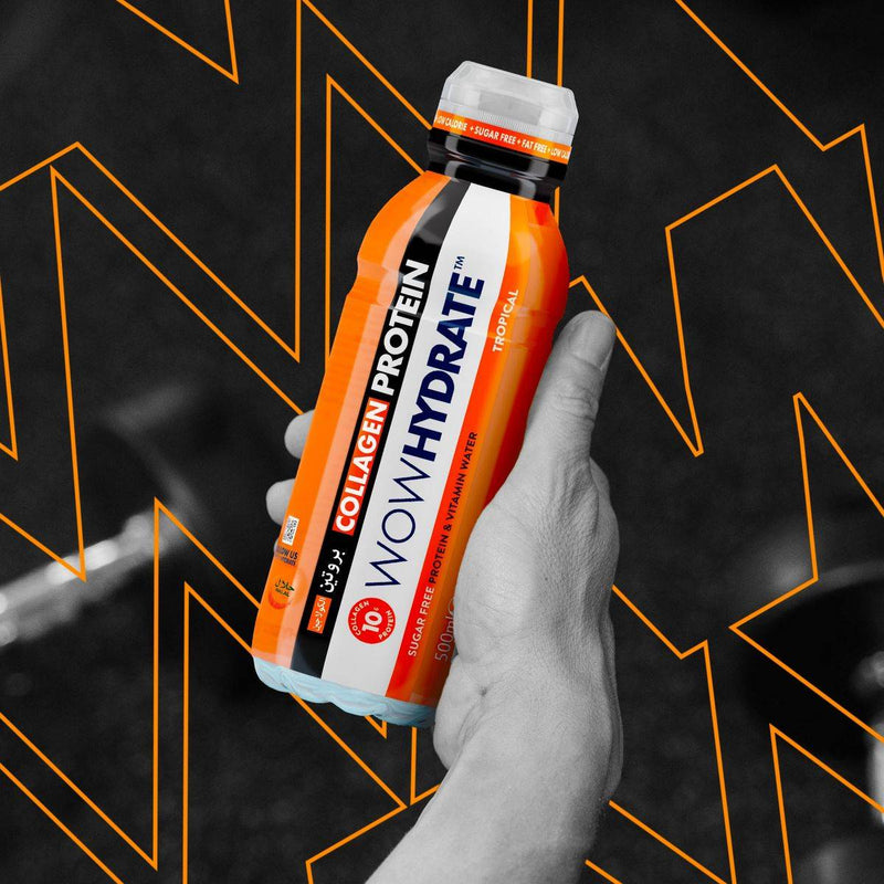 WOW Hydrate Protein Water Tropical 500ml
