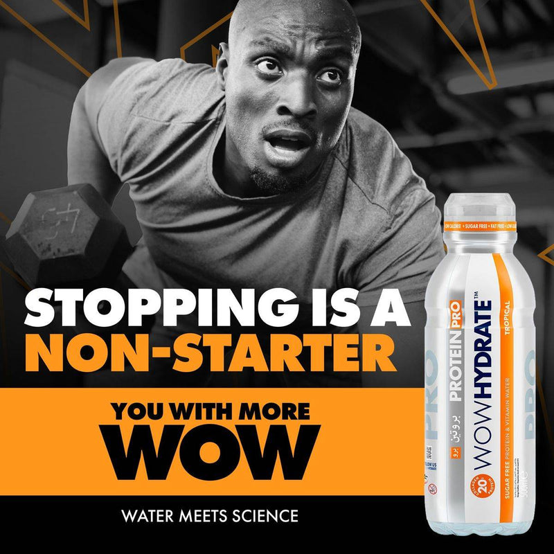 WOW Hydrate Protein Water Pro Tropical 500ml