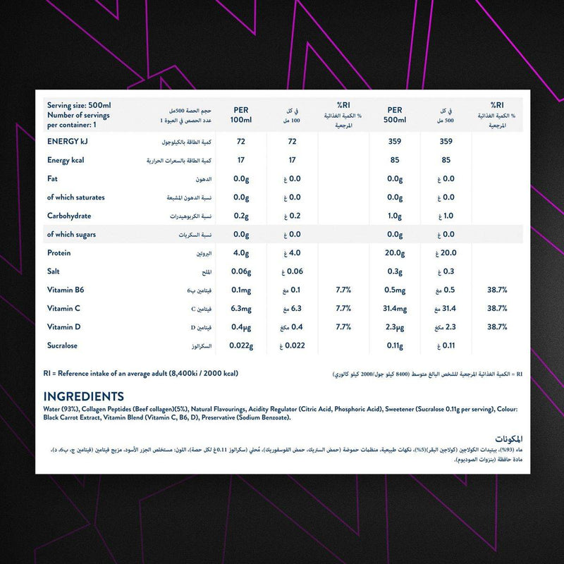 WOW Hydrate Protein Water Pro Summer Fruits 500ml