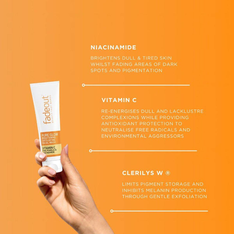 Fadeout Pure Glow Brightening Exfoliationg Facial Wash 100ml