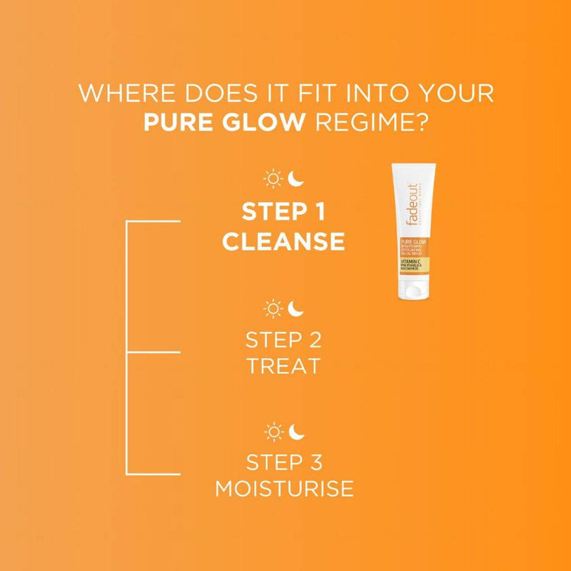 Fadeout Pure Glow Brightening Exfoliationg Facial Wash 100ml