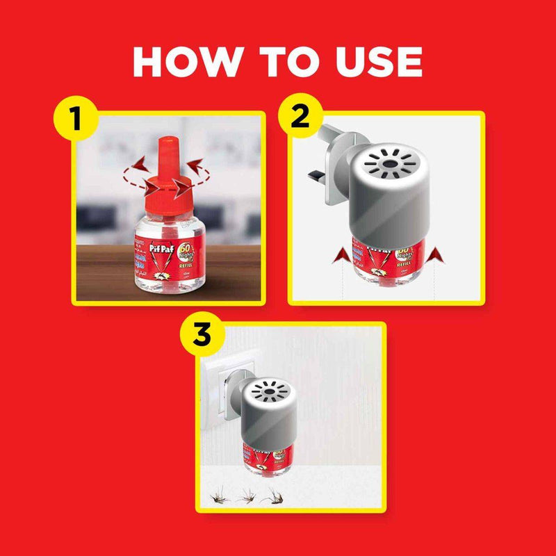 Pif Paf Insect Killer Refill Mosquito Peaceful Nights 30 Packs