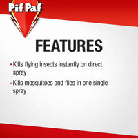 Pif Paf Insect Killer Spray PowerGard Mosquito & Fly 400ml