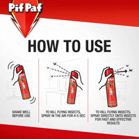 Pif Paf Insect Killer Spray PowerGard Mosquito & Fly 400ml