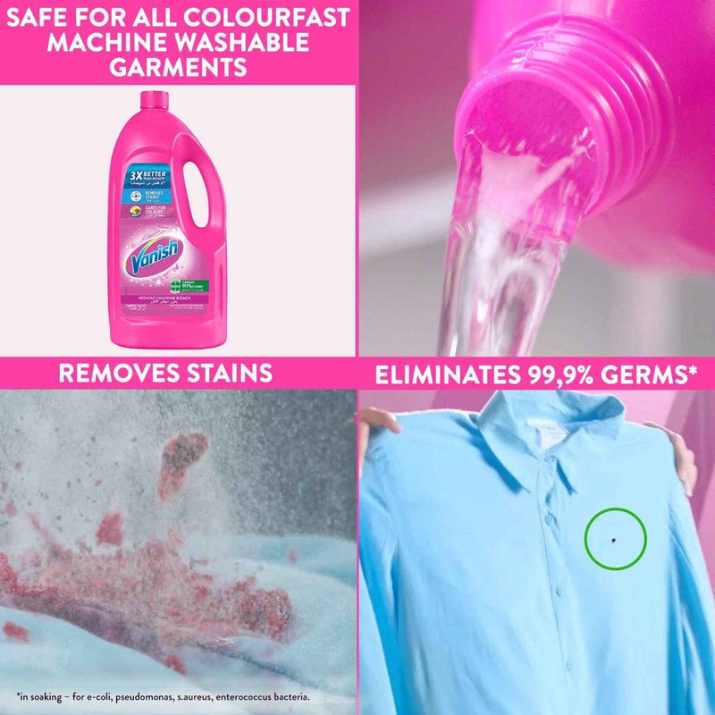 Vanish Stain Remover Multi Use Fabric Without Chlorine Bleach 1L