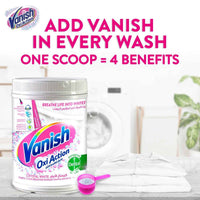 Vanish Stain Remover Oxi Action Fabric Crystal White Powder 900g