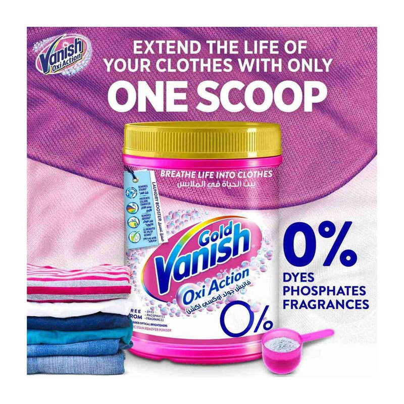 Vanish Stain Remover Oxi Action Fabric Gold Pink Powder 500g
