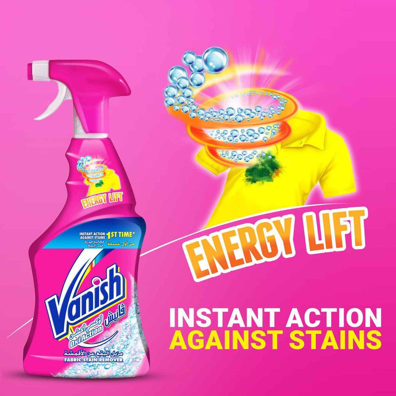 Vanish Stain Remover Oxi Action Fabric Pre Wash Trigger Spray 500ml