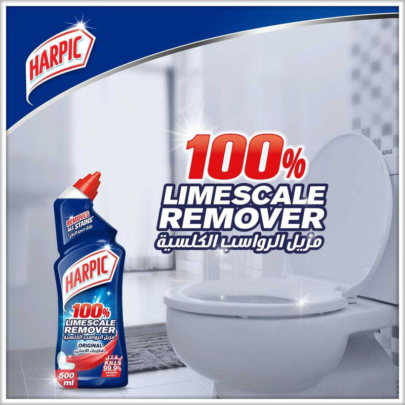 Harpic 100% Limescale Remover Toilet Cleaner Original 500ml