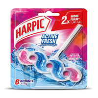 Harpic Active Fresh Toilet Cleaner Rim Block Floral Blossom 35g