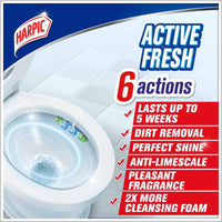 Harpic Active Fresh Toilet Cleaner Rim Block Pine Forest 35g