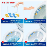 Harpic Active Fresh Toilet Cleaner Rim Block Sparking Citrus 35g