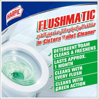 Harpic Flushmatic In Cistern Toilet Cleaner Jasmine 50g 3 Value Pack