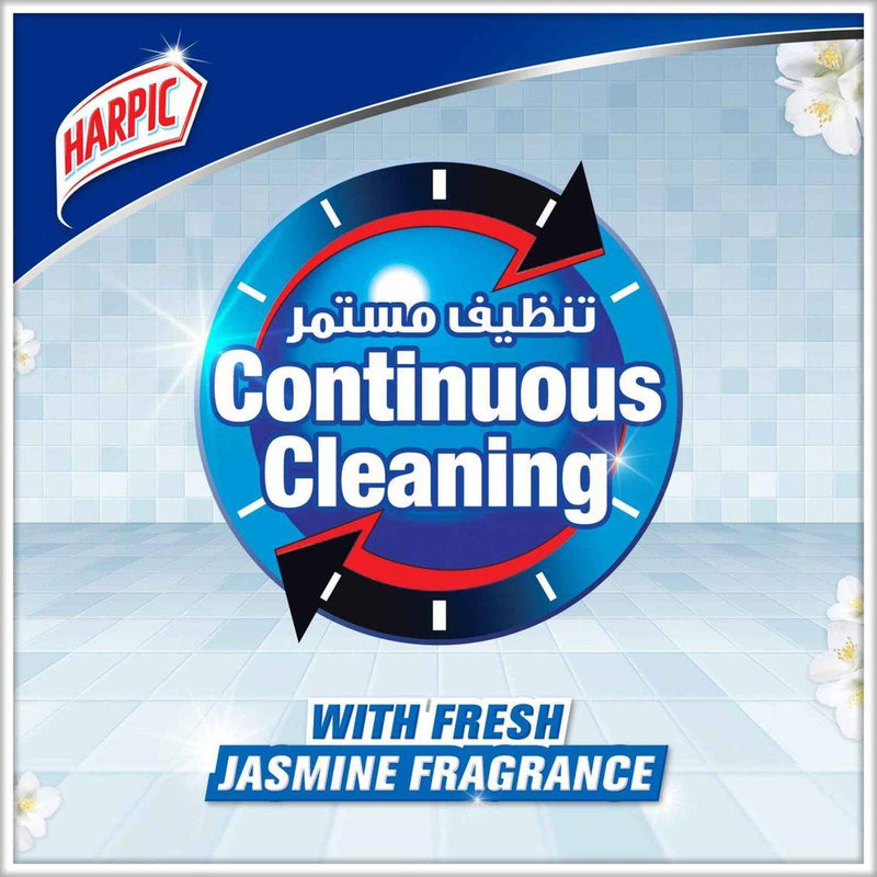 Harpic Flushmatic In Cistern Toilet Cleaner Jasmine 50g 3 Value Pack