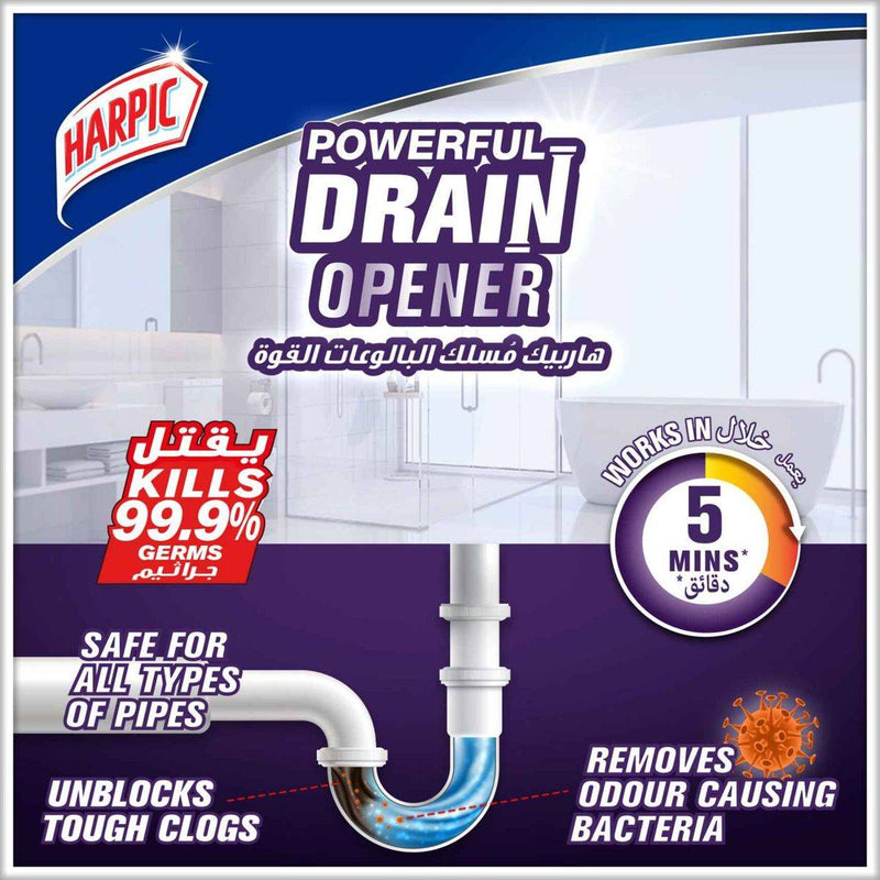 Harpic Powerful Drain Opener Cleaning Gel 1L