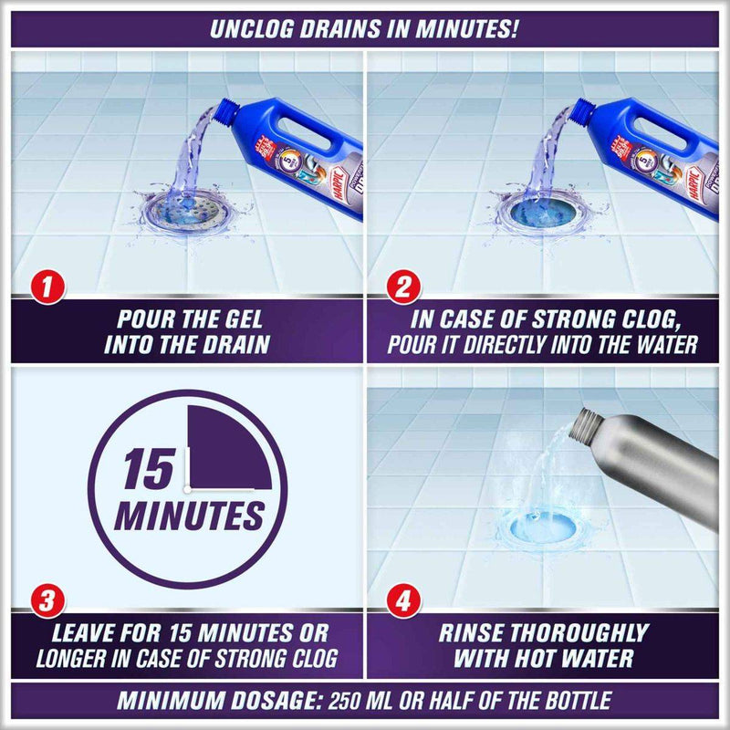 Harpic Powerful Drain Opener Cleaning Gel 1L