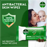 Dettol Antibacterial Skin Wipes Original 10 Sheets