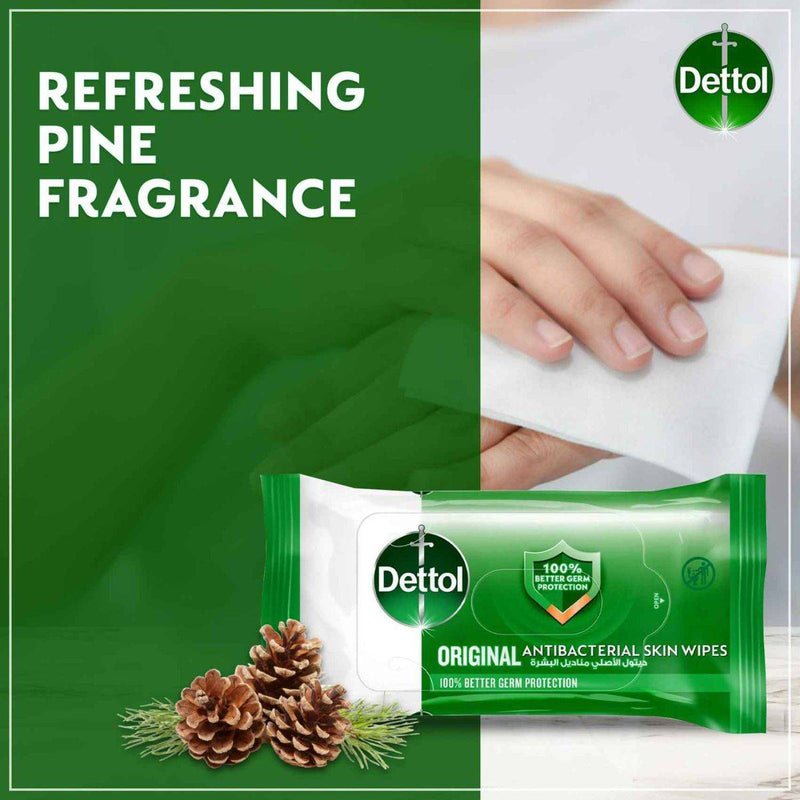 Dettol Antibacterial Skin Wipes Original 10 Sheets