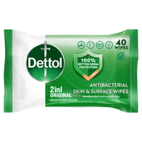 Dettol Antibacterial Skin Wipes Original 40 Sheets