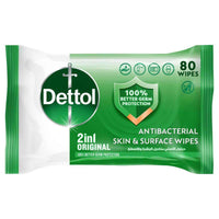 Dettol Antibacterial Skin Wipes Original 80 Sheets