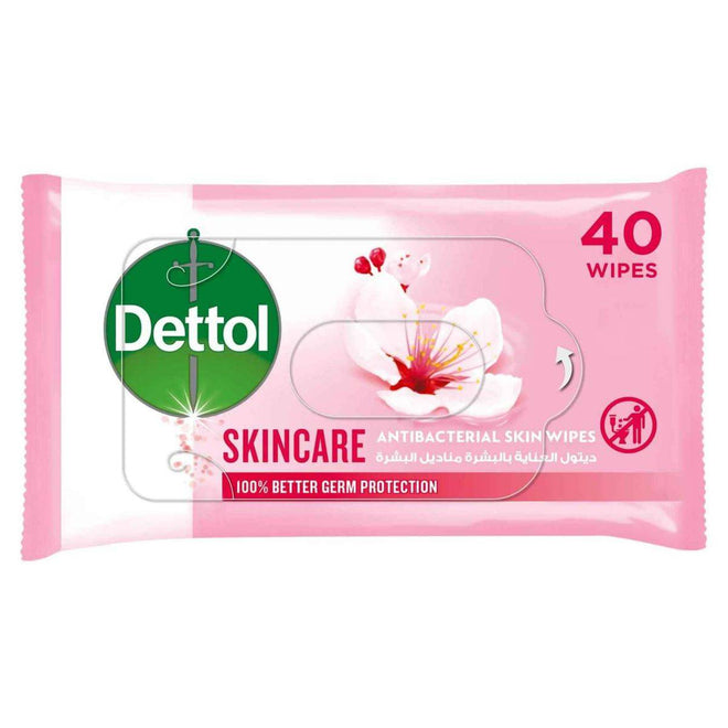 Dettol Antibacterial Skin Wipes Skincare 40 Sheets