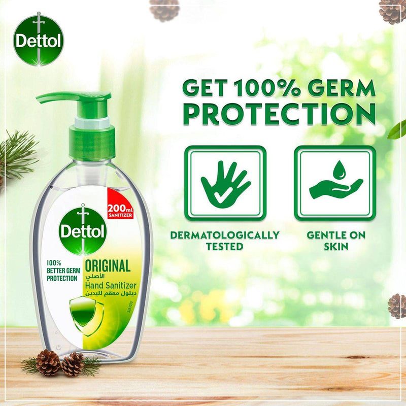 Dettol Antibacterial Hand Sanitizer Gel Original 200ml
